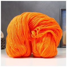 Пряжа "Карачаевская" 100% акрил 820-850м/250-280гр (Оранжевый), 1шт