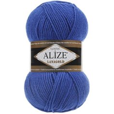 Пряжа Alize Lanagold василек (141) 49 % шерсть, 51 % акрил, 100 г, 240 м, 1 шт