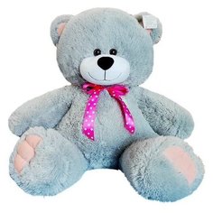 Мягкая игрушка Медведь Патрик, 40 см, серый Топ Медведи