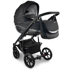Коляски 2 в 1 BEXA Коляска IDEAL NEW 2в1 (BEXA) (In 14 (черный+серебряный))