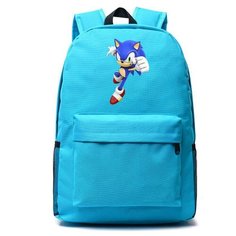 Рюкзак Соник (Sonic) голубой №2 Noname