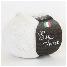 Пряжа Silk Tweed Цвет. 68, белый, 2 мот, мериносовая шерсть - 65%, шелк - 35% Seam