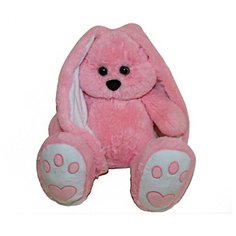 Мягкая игрушка Fixsitoysi Заяц Малыш, 60 см, розовый