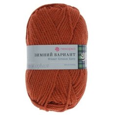 Пряжа "Зимний вариант" 95% имп. шерсть, 5% акрил объемный 100м/100гр (360-Св. глина)./В упаковке шт: 2 Пехорка