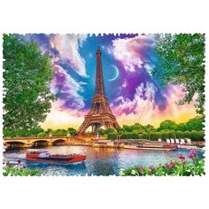Алмазная мозаика 30x40 "Эйфелева башня" на подрамнике, Картина стразами Нет бренда