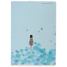 Тетрадь общая BrunoVisconti, А5 (140 х 205 мм), "GIRL IN FLOWERS" 40 л, клетка, Арт. 7-40-238