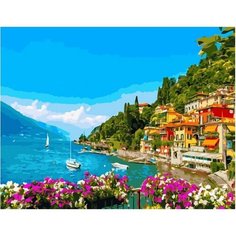 Картина по номерам Уютный южный городок 40х50 см Hobby Home