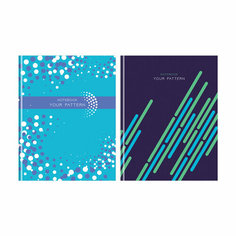 Бизнес-блокнот А5, 80л, BG "Your pattern", матовая ламинация, выб. лак - 4 шт. BG®