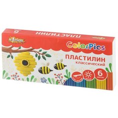Пластилин №1 School ColorPics набор 6цв 120г со стеком