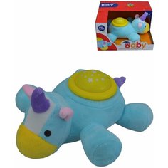 Мягкая музыкальная игрушка Единорог ночник со светом звуком для детей от 0 лет Yar Team
