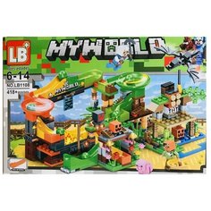 Конструктор для детей развивающий Майнкрафт LB1108 My World 418 деталей LB+