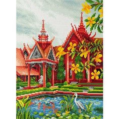 Алмазная мозаика Путешествие в Камбоджу 40x30 см. Freya