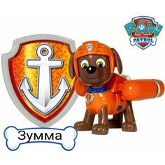 Фигурка Щенячий патруль Зумма подвижная с медалью Нет бренда