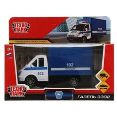 Машина металлическая газель 3302 полиция 2004A076-R Технопарк