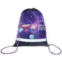 Мешок для обуви с карманом 420 х 340 мм, со светоотражающей полосой, SPAСE FEST Нет бренда