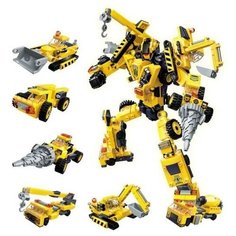 Конструктор QMAN 1417 Робот-трансформер ИнженерTrans-Collector 318009. Полный комплект 6 в 1