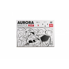 Aurora Альбом-склейка для графики Aurora Bristol А4 40 листов, 180 г/м² гладкий, альбомная ориентация