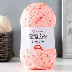 Пряжа "Baby color" 100% акрил 150м/50гр (208 апельсин/крап) Yarn Art