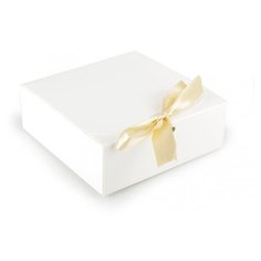 Efco Коробка декоративная с бантом для декорирования, 1621903, белый