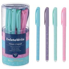 Ручка гелевая со стираемыми чернилами DeleteWrite Art «Принцесса», узел 0.5 мм, синие чернила, матовый корпус Silk Touch, микс Bruno Visconti