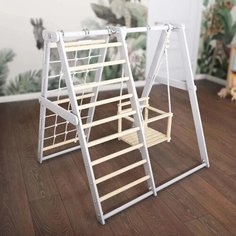 Спортивный комплекс для малышей DSK напольный, складной деревянный Pastel, 1,1 * 1 м Romana