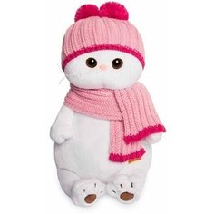 Мягкая игрушка Basik&Сo Кошечка Ли-Ли в розовой шапке с шарфом, 24 см (LK24-022) Basik&Co