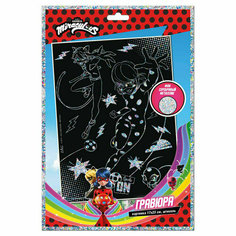 Гравюра Леди Баг и Супер-Кот, 17*23см, 355396 Премьера Паблишинг