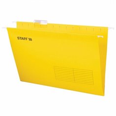 Подвесная папка A4/Foolscap Staff (404х240мм, до 80 л, картон) желтая, 10шт. (270935)