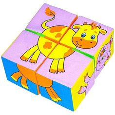 Развивающие кубики «Собери картинку. Домашние животные» Нет бренда