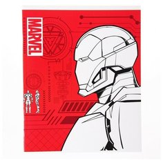 Тетрадь 48 листов в клетку, картонная обложка "Человек-муравей", Мстители Marvel