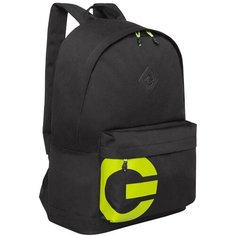 Рюкзак GRIZZLY RQL-317-3 черный-салатовый, 30х44х15