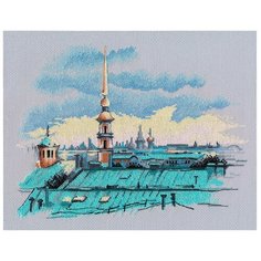 1472 Набор для вышивания овен Крыши Санкт-Петербурга 20*26см