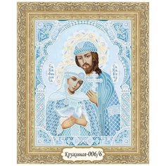 Набор для вышивания бисером в кружевной технике, икона Пётр и Феврония Художественные Мастерские