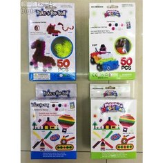 Конструктор-липучка 4 в 1 "Волшебный шар" A03712 / Микс Нет бренда