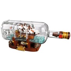 Конструктор/ Ideas/ Корабль в бутылке/ 960 деталей/ 6006/ ребенку Планета Конструкторов