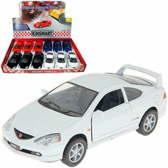 Машинка металлическая Kinsmart 1:34 Honda Integra Type R KT5053D инерционная, двери открываются / Белый