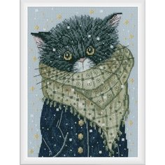 Жили-были котики #M916 РТО Набор для вышивания 15.5 х 22 см Счетный крест RTO