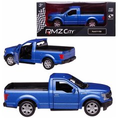 Машинка металлическая Uni-Fortune RMZ City 1:32 Ford F150 2018 (цвет синий)