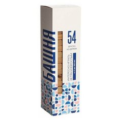 Настольная игра дженга Башня 54 элемента Мега Тойс