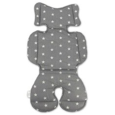 Про Сон Матрасик в коляску / Вкладыш в автокресло серый со звездами Body Pillow