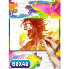Картина по номерам на холсте аниме атака титанов - 12074 60х40