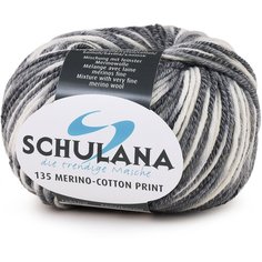 Пряжа 135 Merino Cotton Print цвет № 405 (50г, 135м) Schulana 53% шерсть 47% хлопок