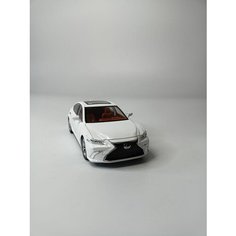 Машинка игрушка металлическая Lexus ES300 белая Alexplay