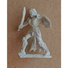Фигурка для настольных игр. "Эльфийка воин". ДнД / Dungeons & Dragons Нет бренда