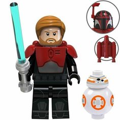 Фигурка Star Wars Звёздные Войны, Оби-Ван Кеноби и дроид BB8, конструктор для мальчиков Нет бренда