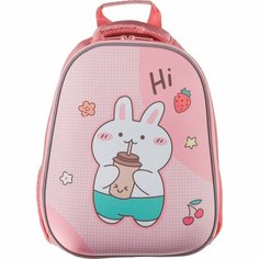 Ранец школьный (рюкзак) №1 School для девочки, "Easy", Bunny, розовый, 1 отделение
