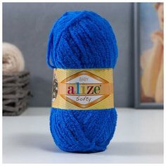 Пряжа "Softy" 100% микрополиэстер 115м/50гр (141 василек) Alize