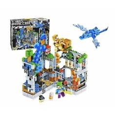 Конструктор Майнкрафт Minecraft My World LB 615 551 детали "Сражение за серую крепость" с LED подсветкой Lion King