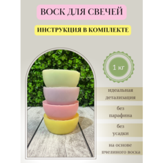 Воск для свечей / Микс 24 / 1 кг Hobbyscience.Ru