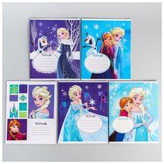 Тетрадь 12 листов в линейку "Холодное сердце", микс Disney